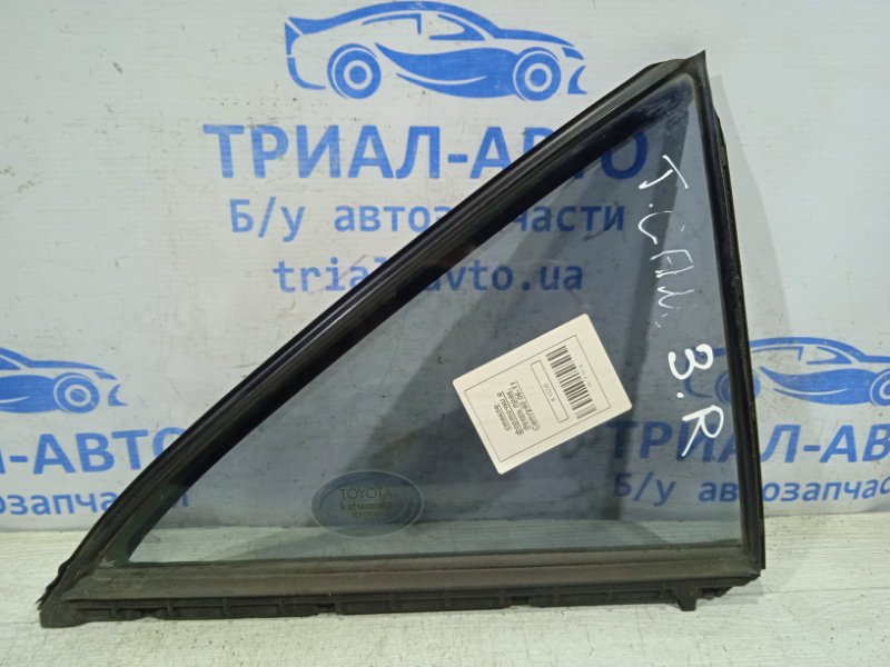 Стекло двери задней правой (форточка) Toyota Camry 2006-2011 XV40 6812306050 контрактная