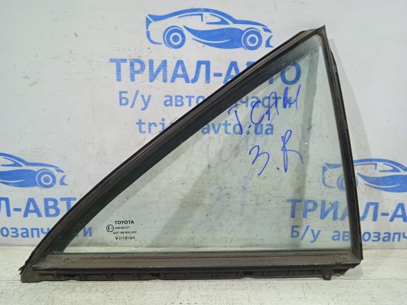 Стекло двери задней правой (форточка) Toyota Camry 2006-2011 XV40 6812306050 контрактная