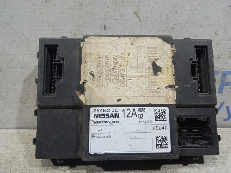 Блок комфорта Nissan Qashqai 2006-2013 J10 284B2JD02D контрактная
