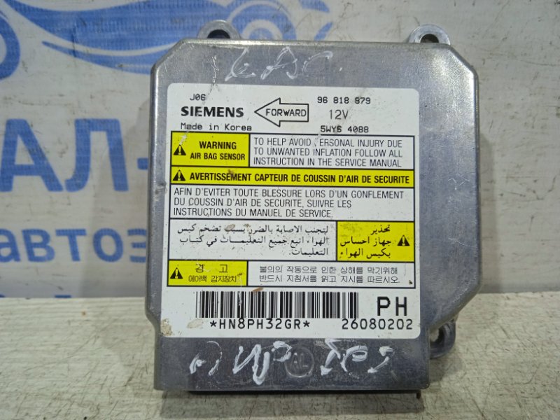 Блок управления AIRBAG Chevrolet Lacetti 2004-2013 J200 96818879 контрактная