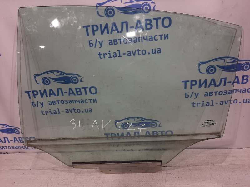 Стекло двери заднее левое Toyota Avensis 2009-2018 T27 1.8 бензин 6810405140 Б/У