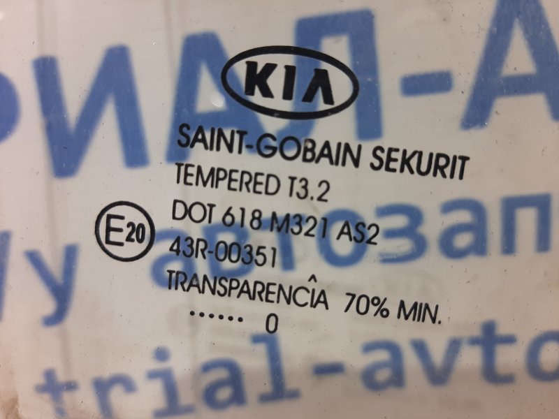 Стекло двери заднее правое KIA Ceed ED 1.4