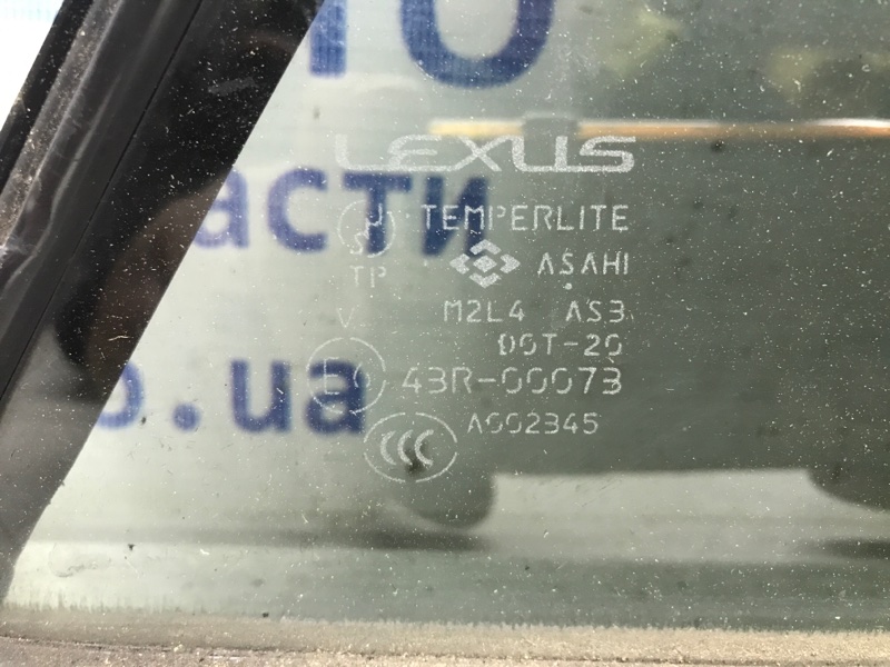 Стекло двери задней правой (форточка) Lexus RX 350 XU30 3.5 Бензин 2GRFE