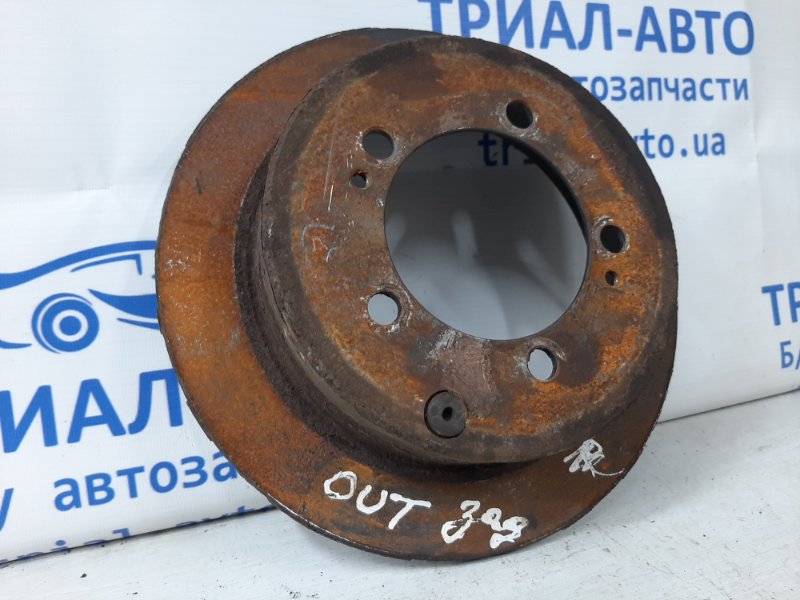 Диск тормозной задний Mitsubishi Outlander 2003-2007 CU 2.4 бензин 4G69 MB928716 Б/У
