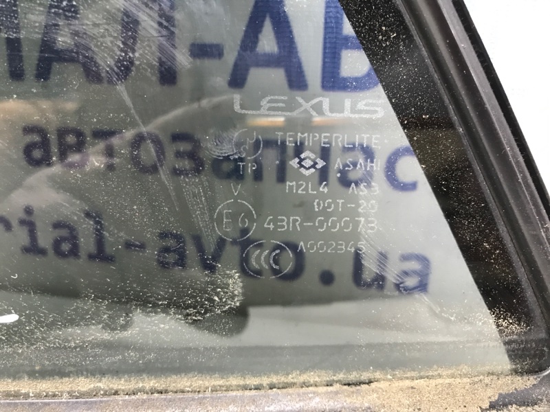 Стекло двери задней левой (форточка) Lexus RX 350 XU30 3.5 Бензин 2GRFE