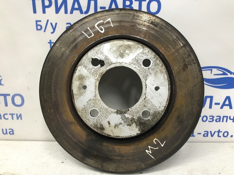 Диск тормозной передний Mitsubishi Lancer 2003-2009 9 1.6 бензин 4G18 MR510742 Б/У