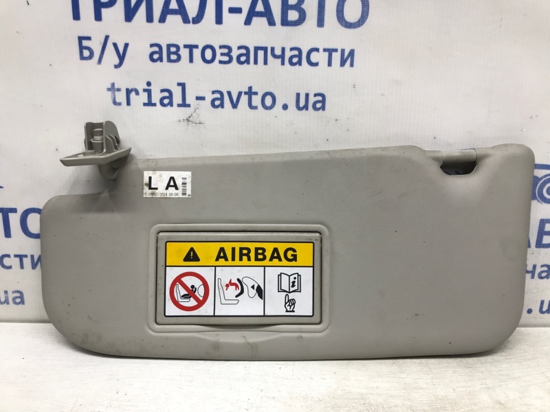 Козырек солнцезащитный левый Nissan Qashqai 2013-2022 J11 1.2 Бензин HRA2DDT 964014EA0A Б/У