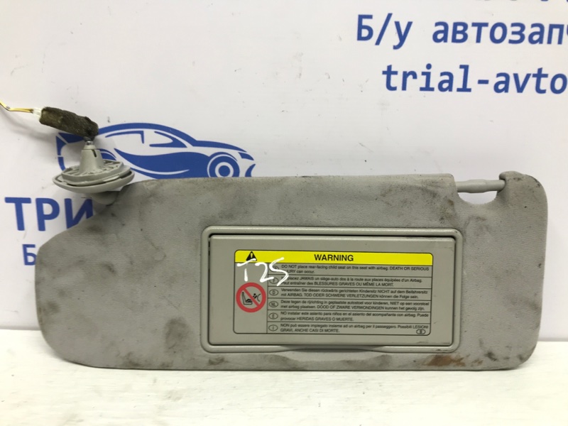 Козырек солнцезащитный левый Toyota Avensis 2003-2009 T25 1.8 бензин 1ZZFE 7432005151B1 Б/У