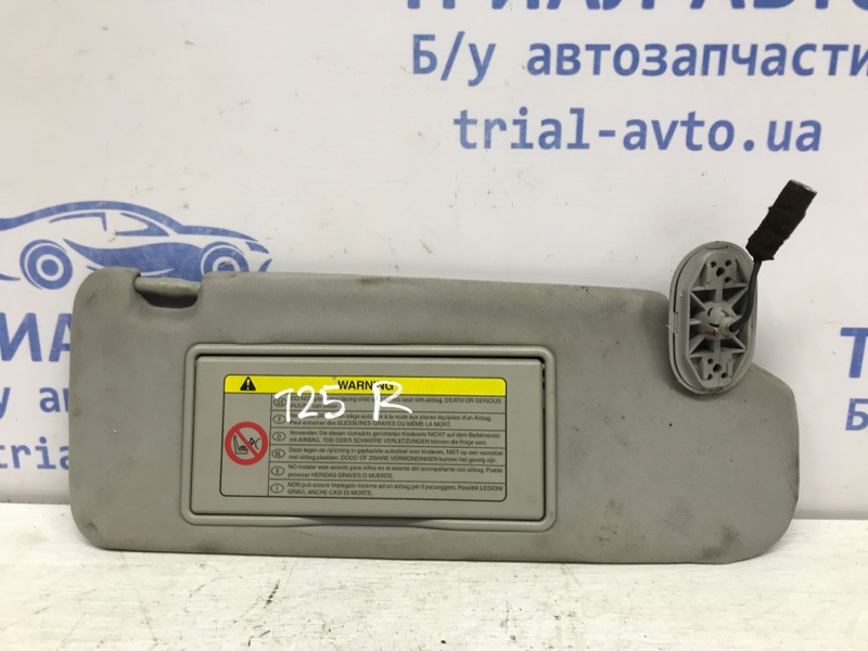 Козырек солнцезащитный правый Toyota Avensis 2003-2009 T25 1.8 бензин 1ZZFE 7431005161B1 Б/У