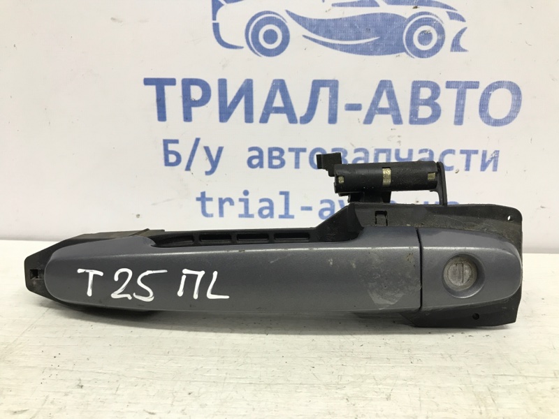 Ручка двери внешняя передняя левая Toyota Avensis 2003-2009 T25 2.0 diesel 1CDFTV 6920205020 Б/У