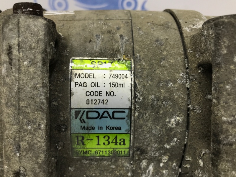 Компрессор кондиционера Korando 2010-2019 C200 2.0 diesel D20Dt Компрессор кондиционера Korando 2010-2019 C200 2.0 diesel D20Dt