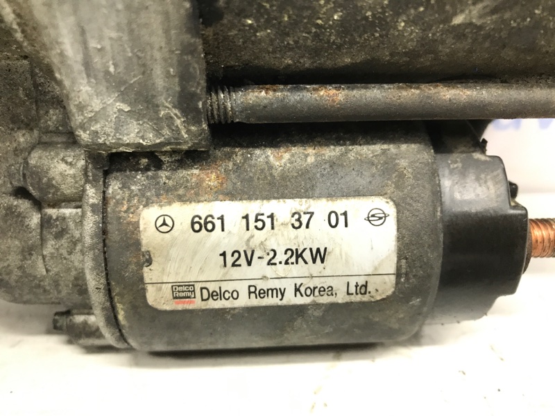 Стартер Kyron 2005-2016 DJ 2.0 diesel D20Dt