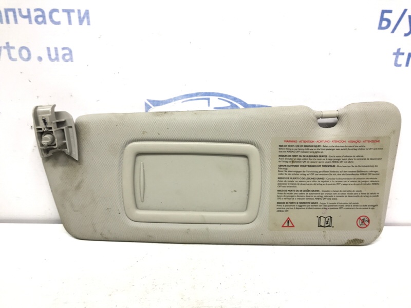 Козырек солнцезащитный левый Renault Megane 2009-2016 3 1.5 Diesel K9K 964010028R Б/У