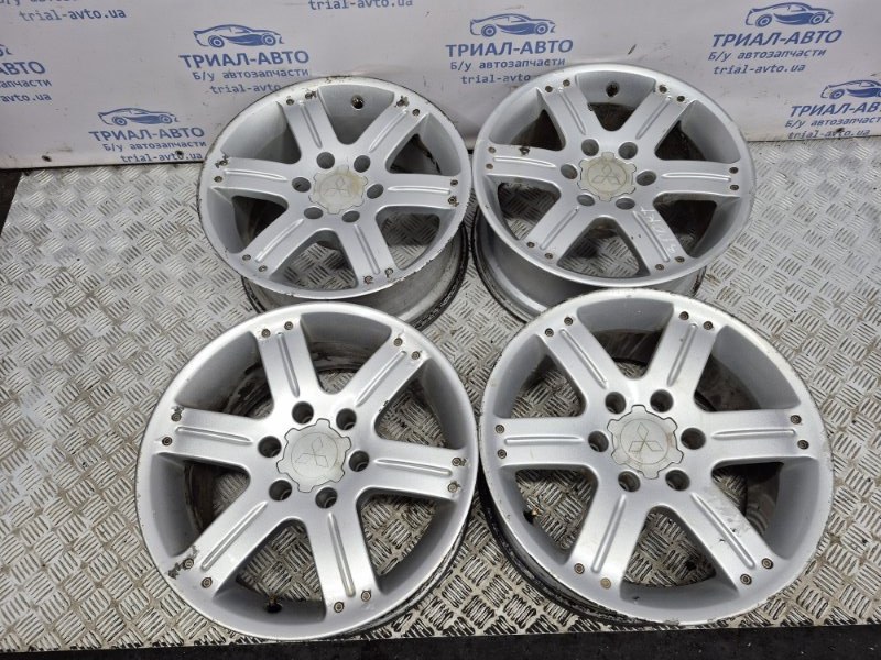 Диски титан комплект R18 Mitsubishi Pajero Sport 1996-2008 K9 2.5 Diesel 4D56 МКПП MR112815 Б/У