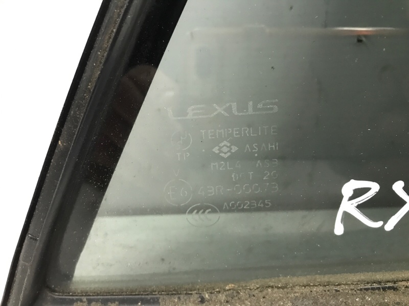 Стекло двери задней правой (форточка) Lexus RX 350 XU30 3.5 Бензин 2GRFE