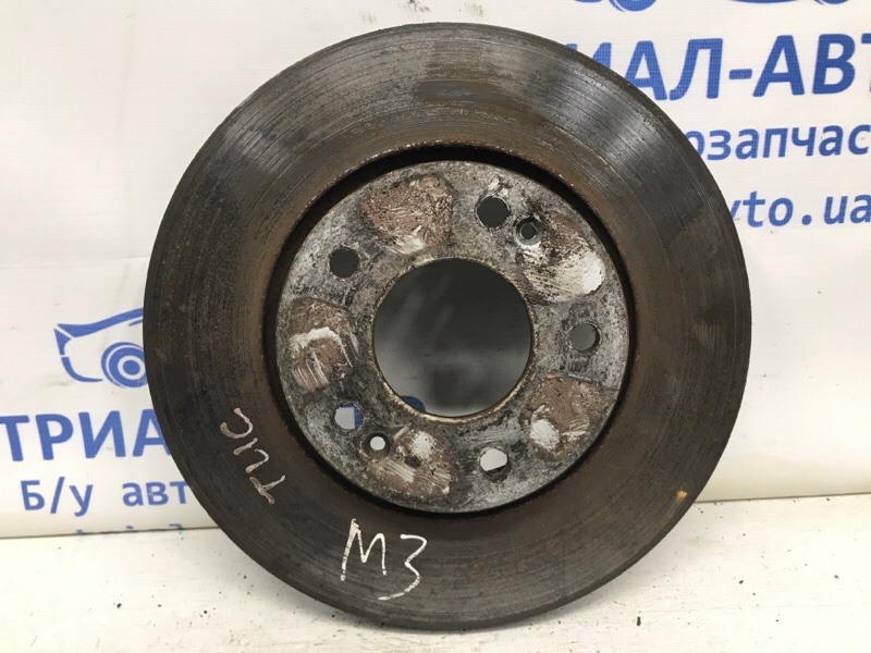 Диск тормозной передний Hyundai Tucson 2004-2009 JM 2.0 diesel D4EA МКПП 517122C000 Б/У