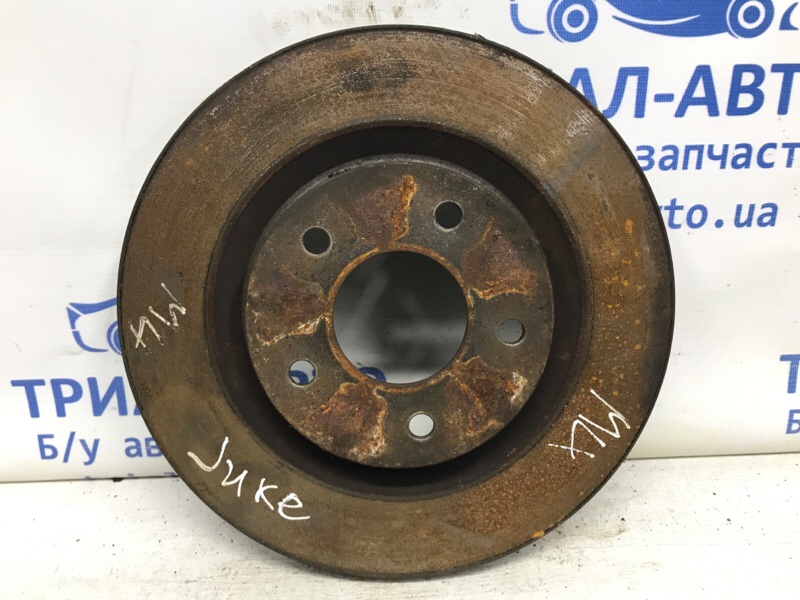 Диск тормозной передний Nissan Juke 2010-2019 F15 1.6 turbo MR16DDT 402061KC2A Б/У