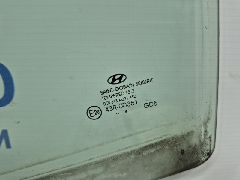 Стекло двери заднее левое Hyundai I30 GD 1.6 diesel D4FB
