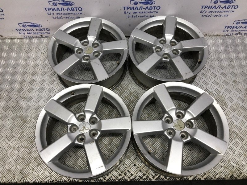 Диски титан комплект R18 Mitsubishi Outlander 2003-2007 CU 2.4 бензин 4G69 MN184278 Б/У