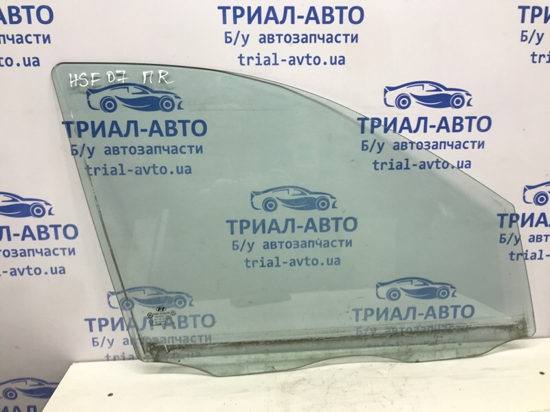 Стекло двери переднее правое Hyundai Santa fe 2005-2012 CM 2.7 бензин G6EA 824212B010 Б/У