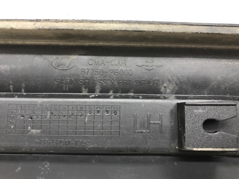 Накладка двери передняя левая Santa fe 2005-2012 CM 2.7 бензин G6EA Накладка двери передняя левая Santa fe 2005-2012 CM 2.7 бензин G6EA