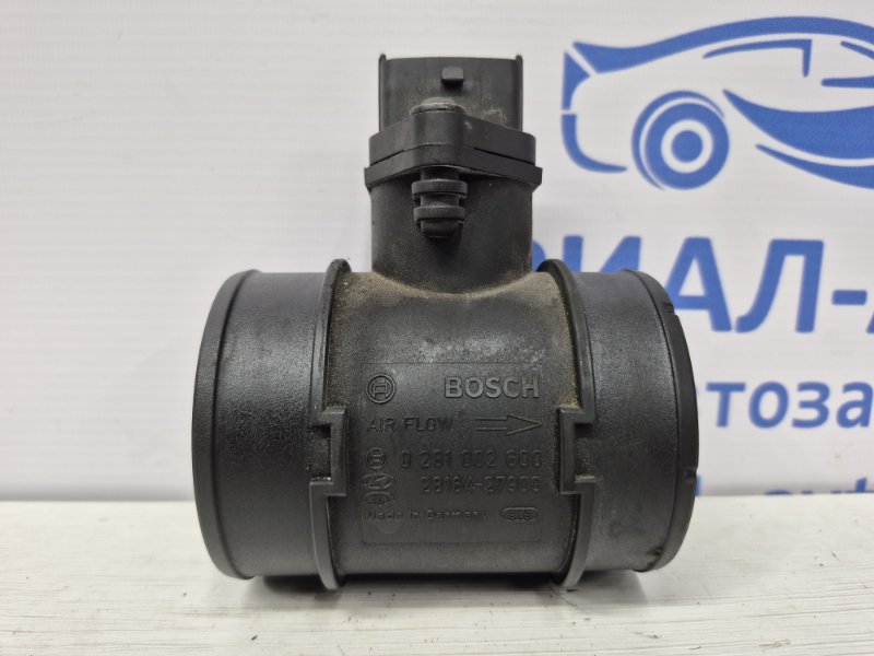 Запчасть датчик расхода воздуха Hyundai Tucson 2004-2009 JM 2.0 diesel D4EA 2816427900 Б/У Датчик расхода воздуха Hyundai Tucson 2004-2009 JM 2.0 diesel D4EA 2816427900 Б/У