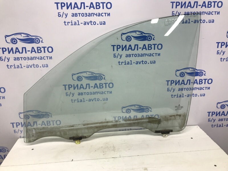 Стекло двери переднее левое Mitsubishi L200 2006-2015 KB 2.5 дизель 4D56U MN117597 Б/У