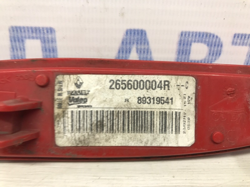 Катафот правый Renault Megane 3 1.5 Diesel K9K