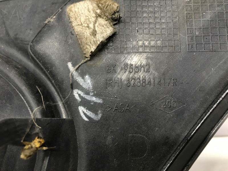 Решетка противотуманки правая Megane 2009-2016 3 1.5 Diesel K9K