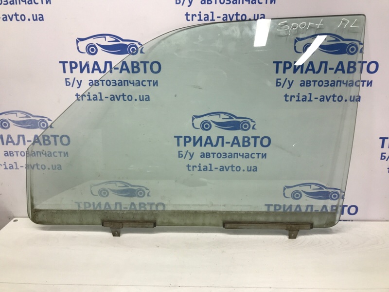 Стекло двери переднее левое Mitsubishi Pajero Sport 1996-2008 K9 2.5 Diesel 4D56 MR237965 Б/У