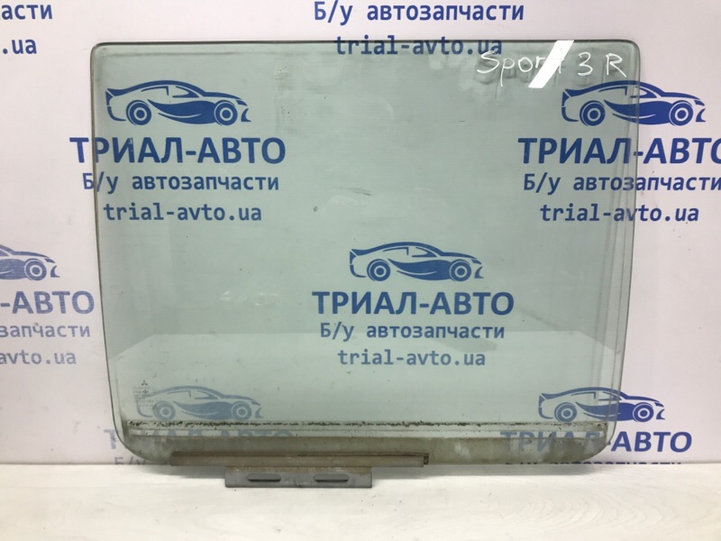 Стекло двери заднее правое Mitsubishi Pajero Sport 1996-2008 K9 2.5 Diesel 4D56 МКПП MR237926 Б/У