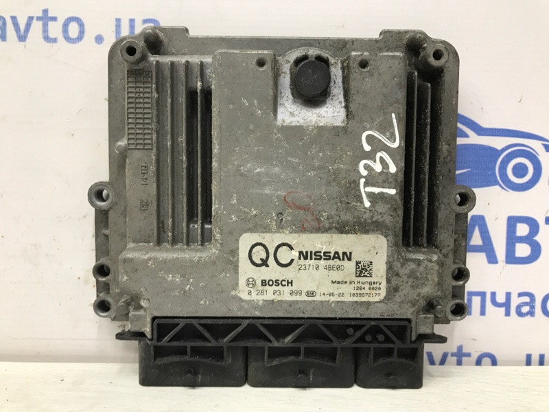 Блок управления двигателем Nissan X-Trail 2014-2021 T32 1.6 diesel R9M 237104BE0D Б/У