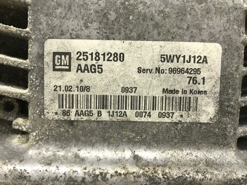 Блок управления двигателем Chevrolet Cruze J300 1.8 F18D4