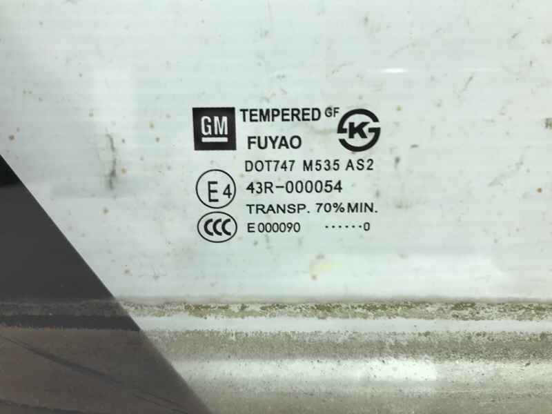 Стекло двери задней правой (форточка) Chevrolet Cruze J300 1.8 F18D4