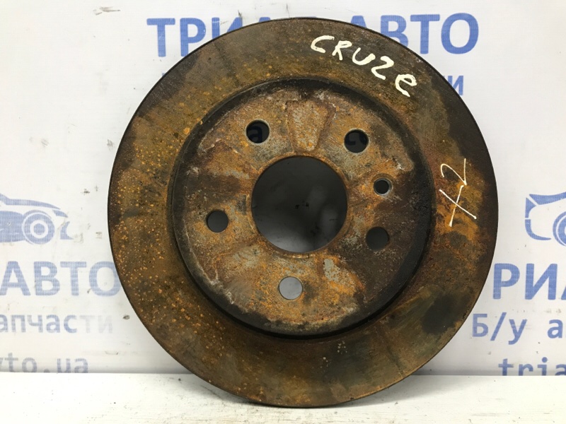 Диск тормозной задний Chevrolet Cruze 2009-2016 J300 1.8 F18D4 13502136 Б/У