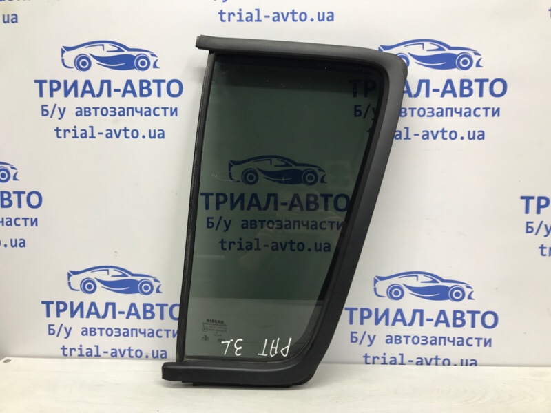 Стекло двери задней левой (форточка) Nissan Pathfinder 2004-2014 R51 2.5 Diesel YD25DDTI 82263EB33A Б/У