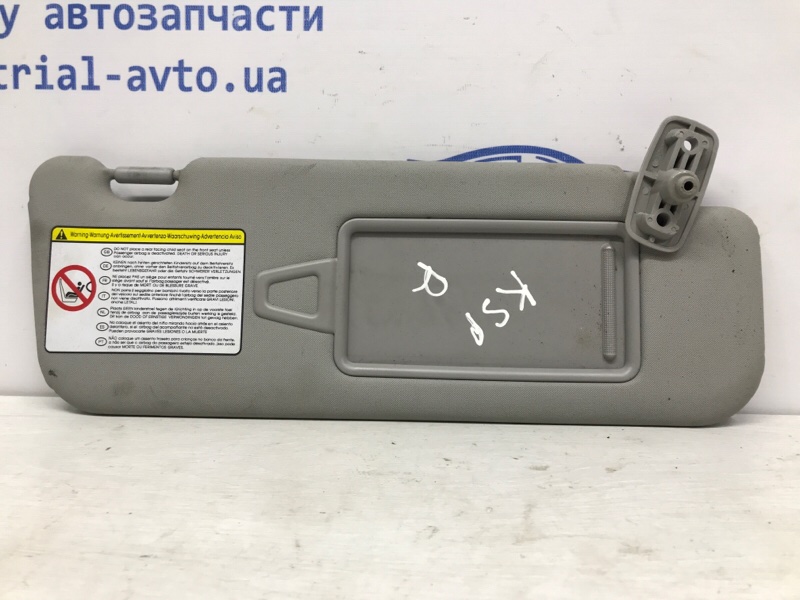 Козырек солнцезащитный правый Kia Sportage 2010-2016 SL 1.7 diesel D4FD 85220-3W550-ED Б/У
