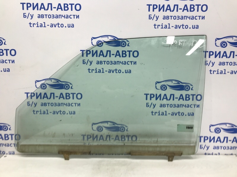Стекло двери переднее левое Mitsubishi Pajero Sport 1996-2008 K9 2.5 Diesel 4D56 MR237965 Б/У