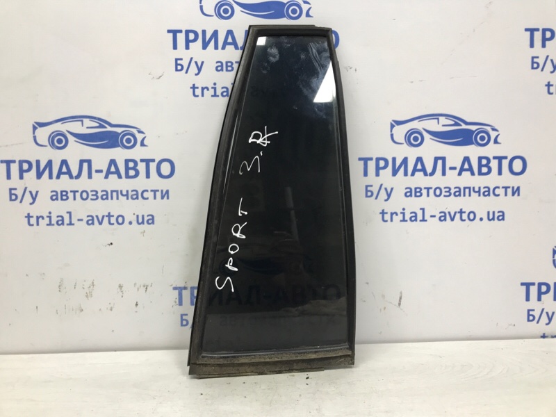 Стекло двери задней правой (форточка) Mitsubishi Pajero Sport 1996-2008 K9 2.5 Diesel 4D56 MR237978 Б/У
