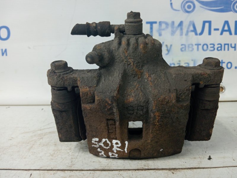 Суппорт задний правый Kia Sorento 2002-2011 BL 2.5 diesel D4CB 582303E000 Б/У