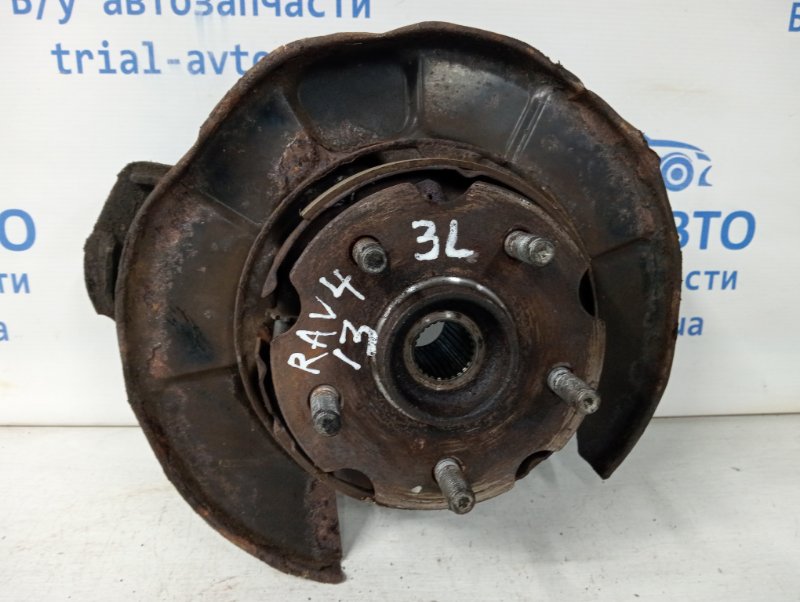 Цапфа задняя левая со ступицей Toyota RAV 4 2012-2018 A40 2.2 diesel 2ADFTV 4230542020 Б/У
