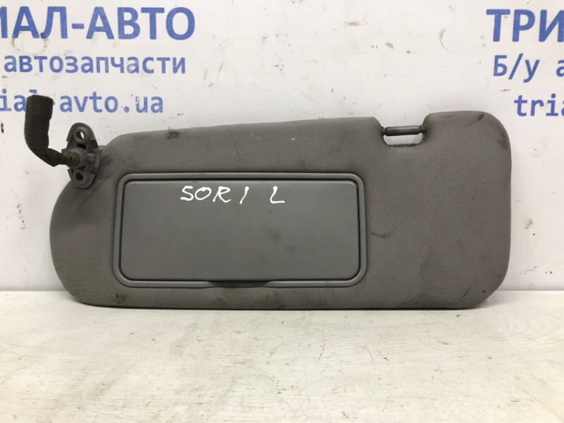 Козырек солнцезащитный левый Kia Sorento 2002-2011 BL 2.5 diesel D4CB 852013E040CY Б/У