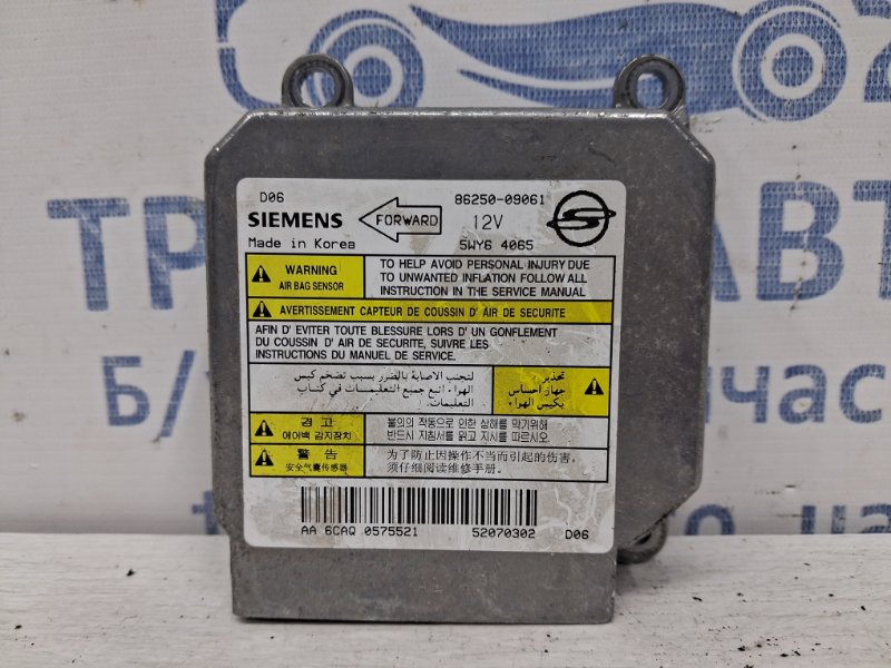 Блок AIRBAG SsangYong Kyron 2005-2016 DJ 2.7 D27DT 8625009061 Б/У