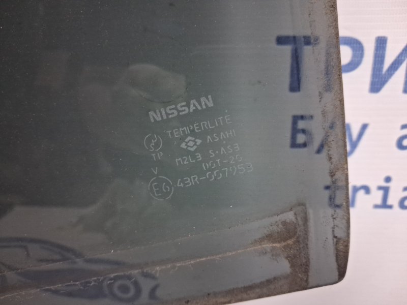 Стекло двери заднее левое Nissan X-Trail T31 2.0 Diesel M9R