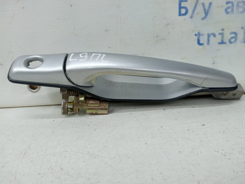 Ручка двери внешняя передняя левая Mitsubishi Lancer 2003-2009 9 1.6 бензин 4G18 MR646802 Б/У