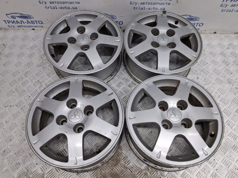 Диски титан комплект R15 Mitsubishi Lancer 2003-2009 9 1.6 бензин 4G18 MN101469 Б/У