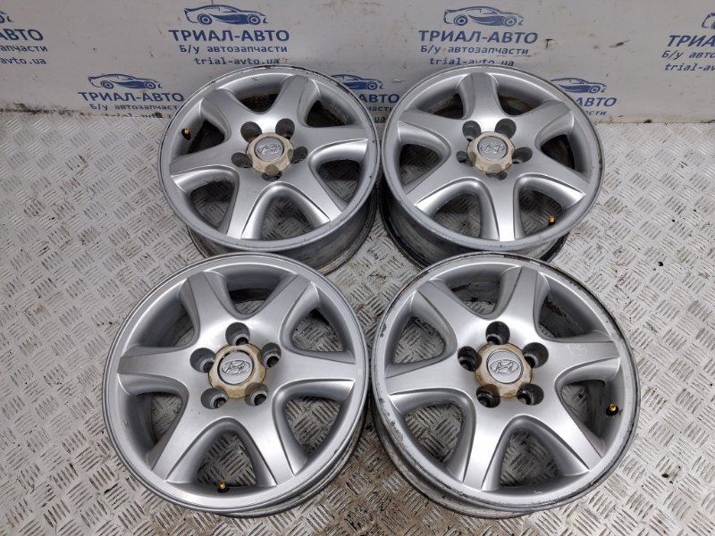 Диски титан комплект R16 Hyundai Tucson 2004-2009 JM 2.0 diesel D4EA 529102E200 Б/У