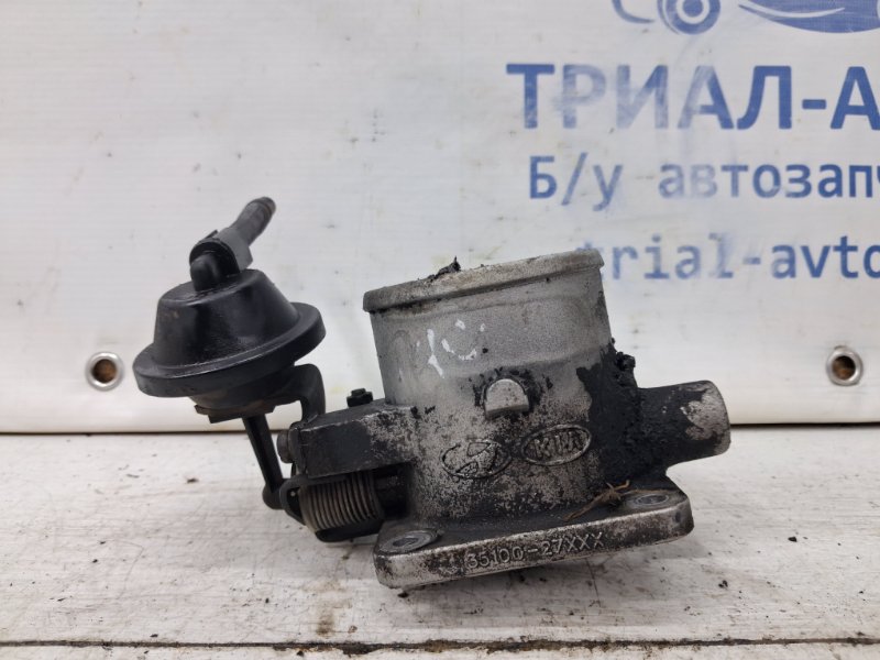 Заслонка дроссельная Hyundai Tucson 2004-2009 JM 2.0 diesel D4EA 3510027900 Б/У
