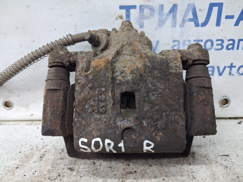 Суппорт задний правый Kia Sorento 2002-2011 BL 2.5 diesel D4CB 582303E600 Б/У