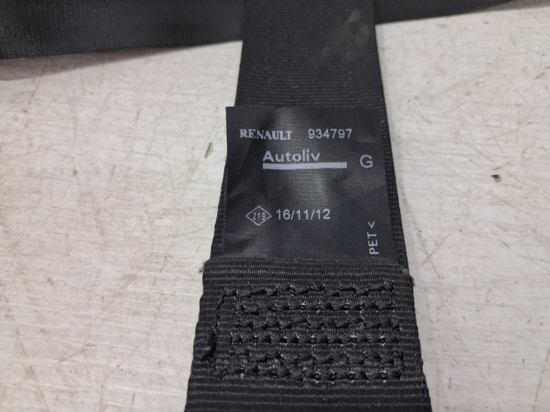 Ремень безопасности передний левый Duster 2010-2017 HS 1.5 Diesel K9K Ремень безопасности передний левый Duster 2010-2017 HS 1.5 Diesel K9K